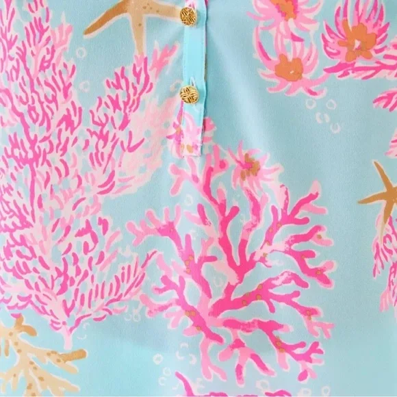 NWT Lilly Pulitzer Elsa Silk Top Sz L - Picture 4 of 5